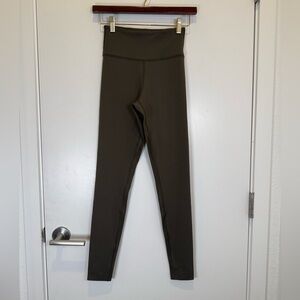 Ten Tree High-Waisted Olive Leggings Athletic Workout Recycled Polyester